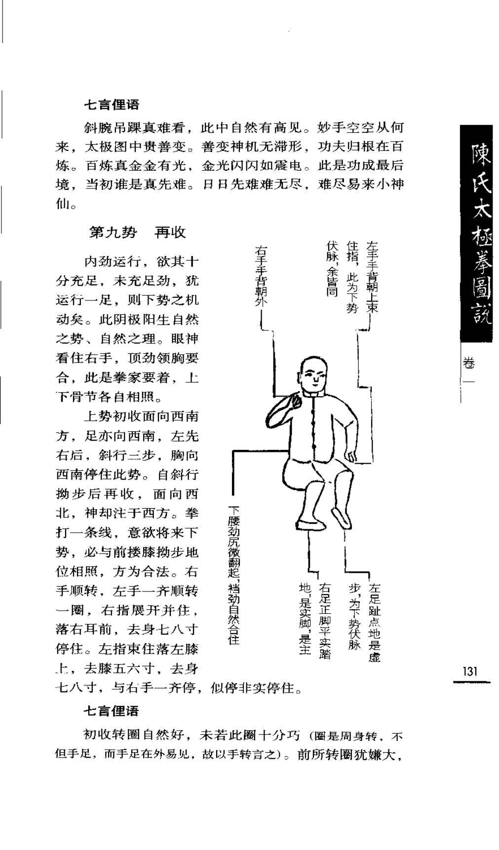 Mộc bản Trần Thị Thái Cực Quyền Đồ Thuyết — Trang 132 (scan p165)