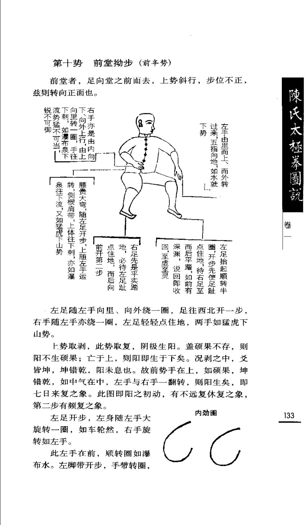 Mộc bản Trần Thị Thái Cực Quyền Đồ Thuyết — Trang 134 (scan p167)