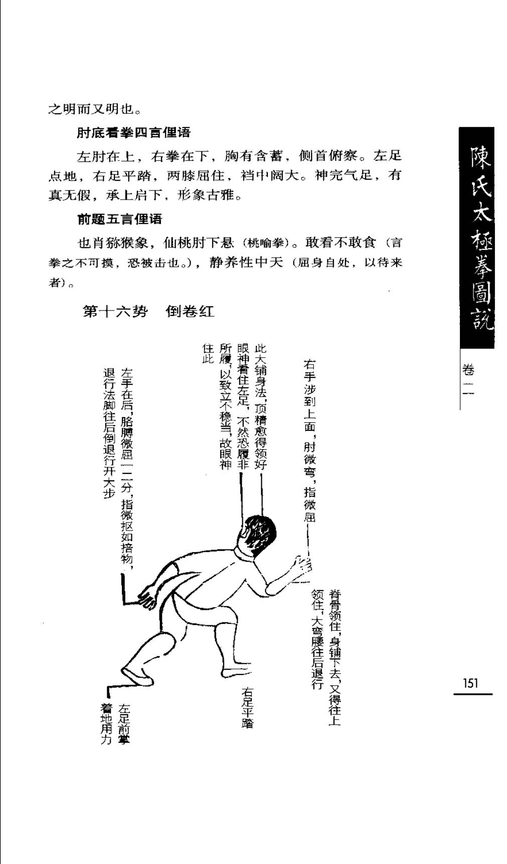 Mộc bản Trần Thị Thái Cực Quyền Đồ Thuyết — Trang 152 (scan p185)