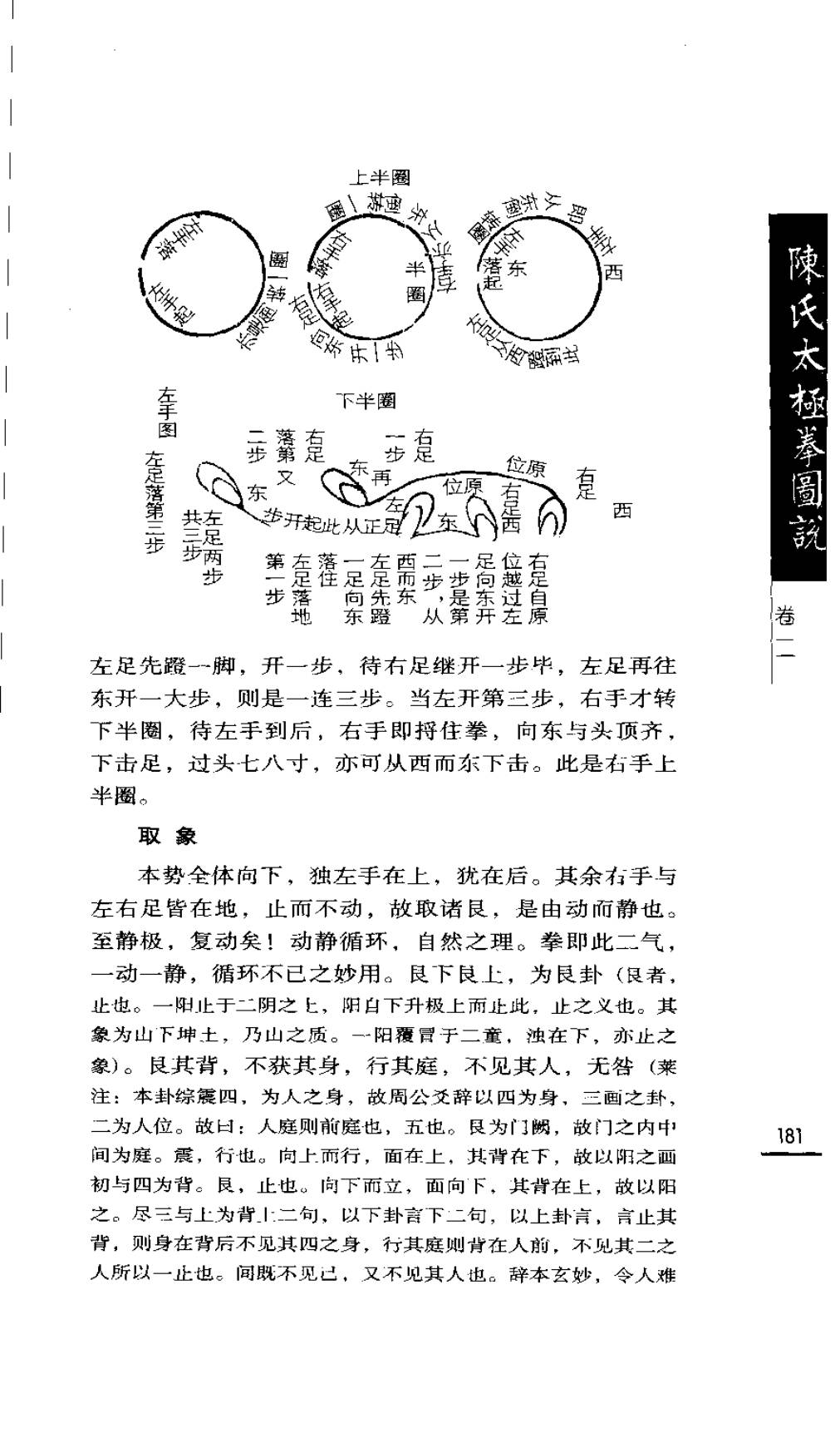 Mộc bản Trần Thị Thái Cực Quyền Đồ Thuyết — Trang 182 (scan p215)