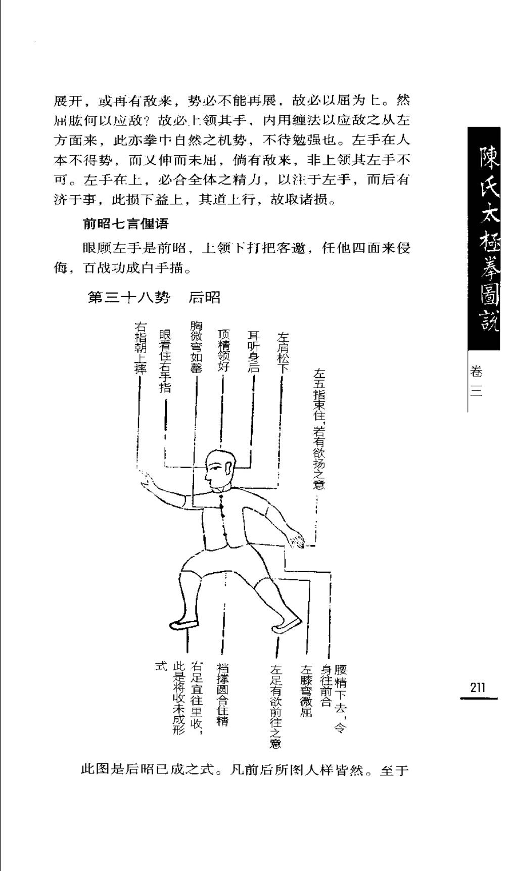 Mộc bản Trần Thị Thái Cực Quyền Đồ Thuyết — Trang 212 (scan p245)