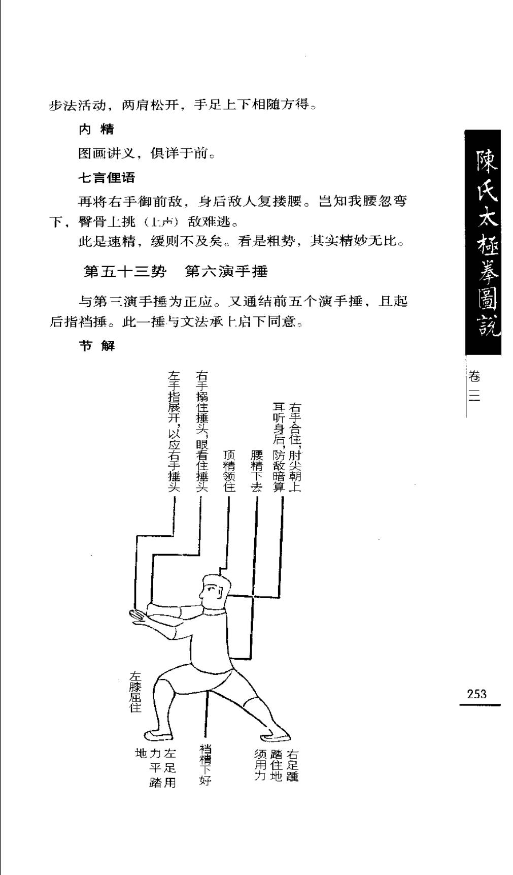 Mộc bản Trần Thị Thái Cực Quyền Đồ Thuyết — Trang 254 (scan p287)