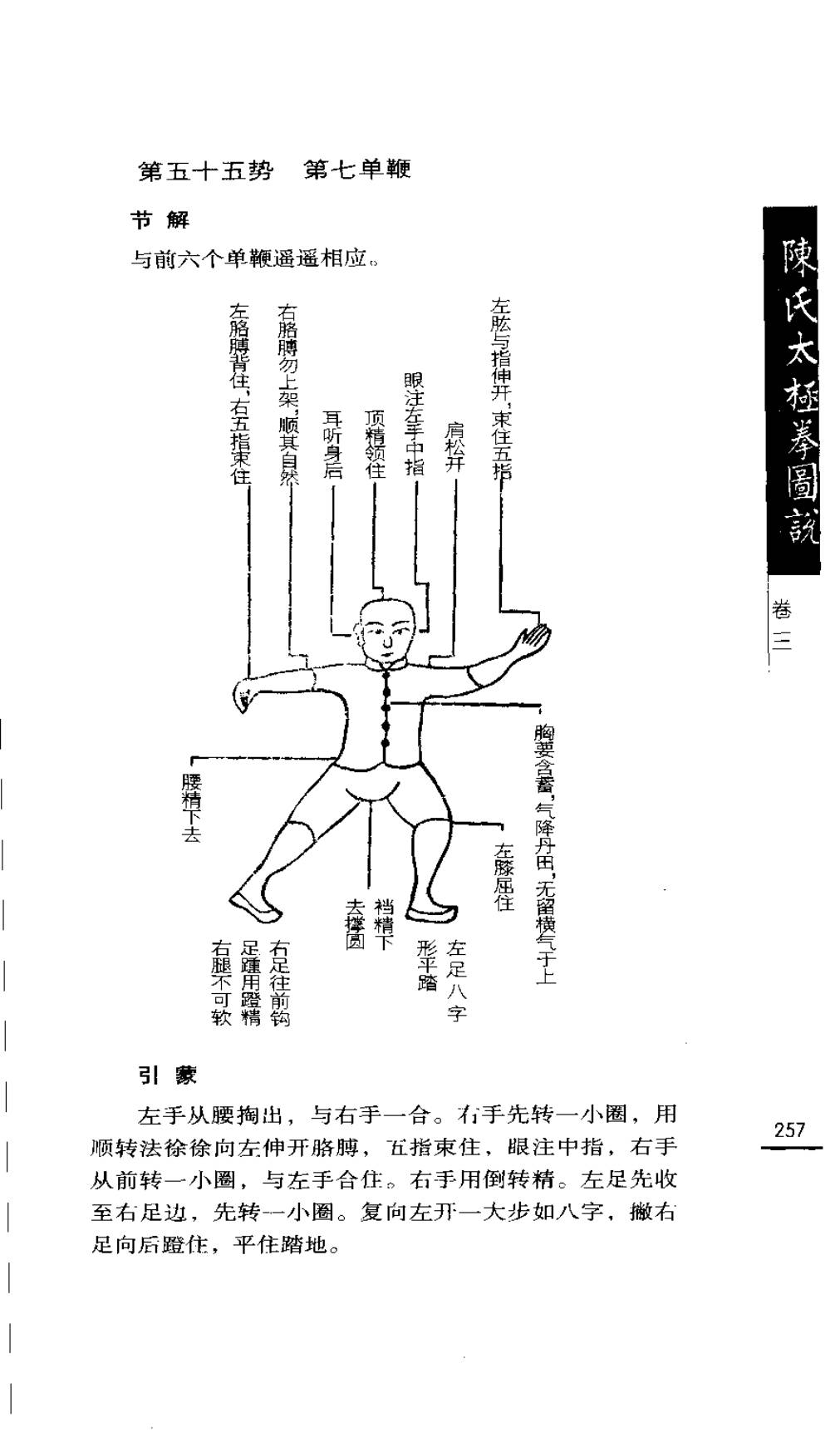 Mộc bản Trần Thị Thái Cực Quyền Đồ Thuyết — Trang 258 (scan p291)
