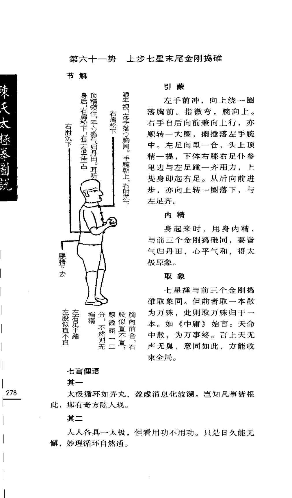 Mộc bản Trần Thị Thái Cực Quyền Đồ Thuyết — Trang 279 (scan p312)