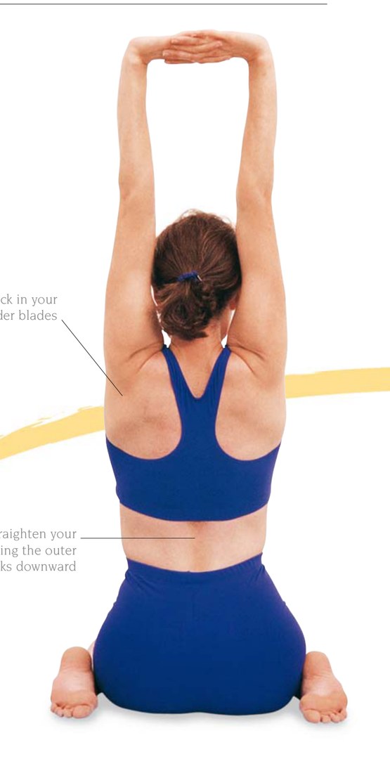 Virasana — duỗi cột sống