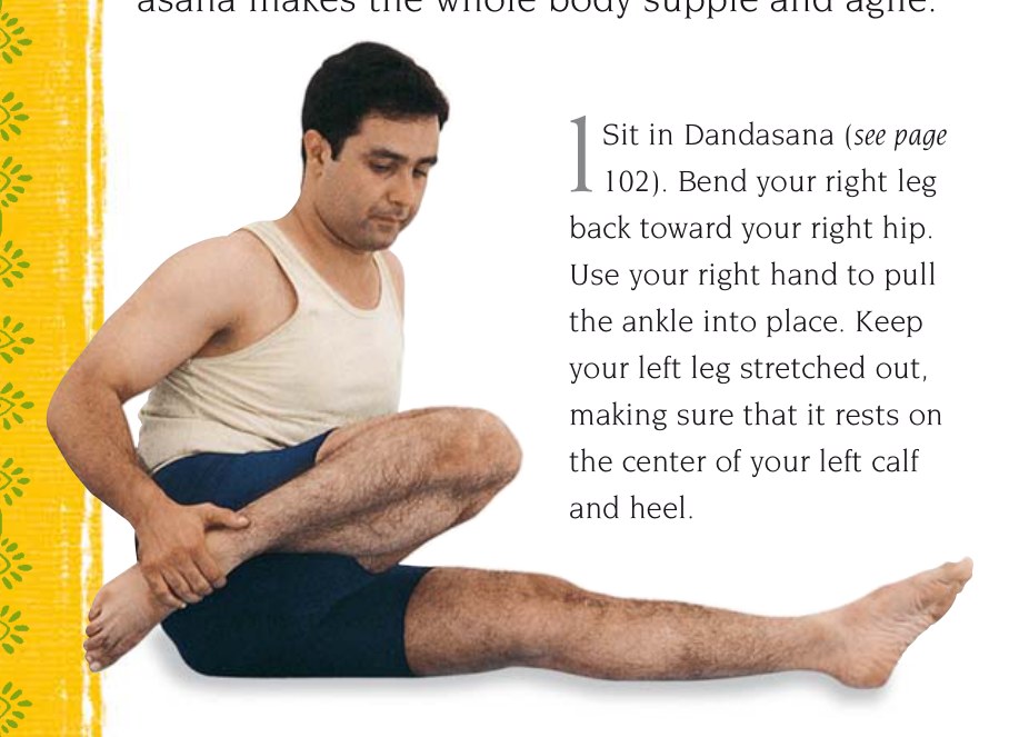 Trianga Mukhaikapada Paschimottanasana — chuẩn bị