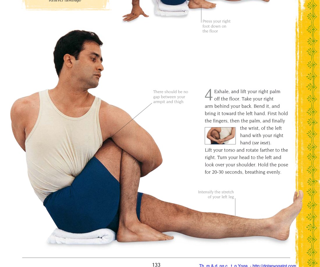 Bharadvajasana — tư thế hoàn chỉnh