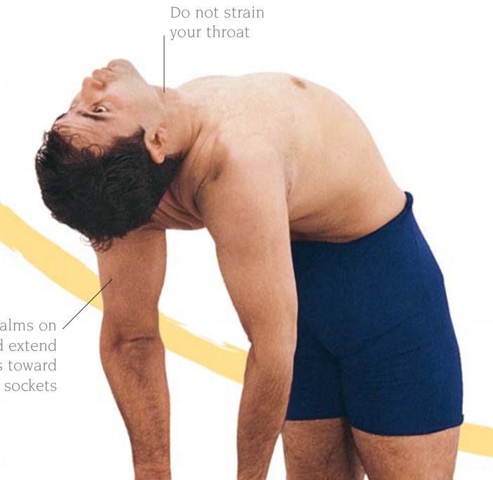 Urdhva Dhanurasana — ép các cạnh ngoài của hai bàn chân