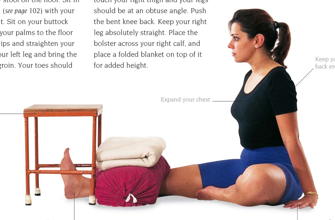 Adhomukha Paschimottanasana — đẩy cột sống về phía trước