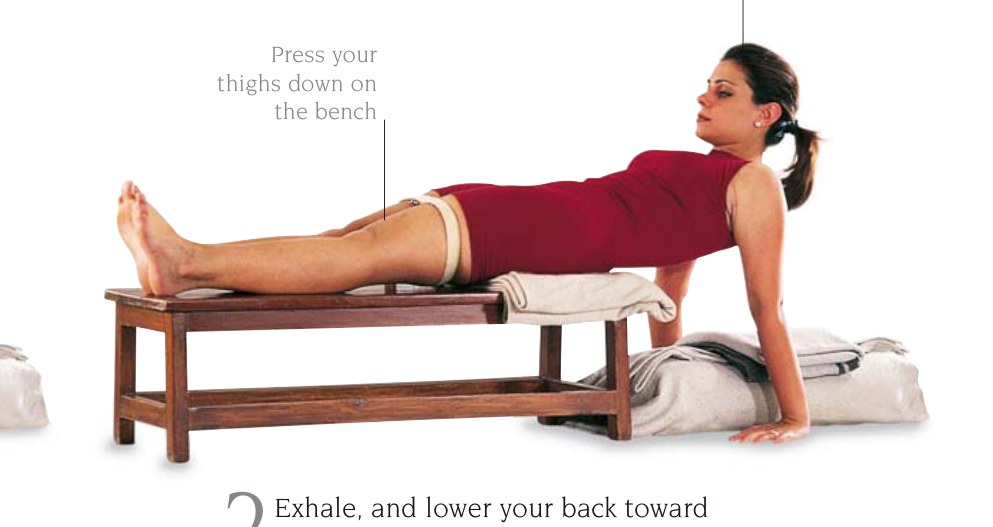 Setubandha Sarvangasana — không để dây belt xoắn