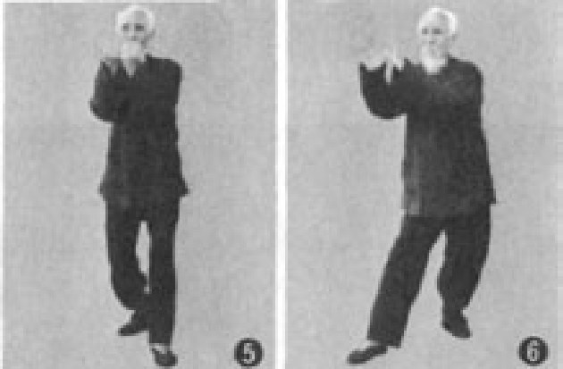 Chuỗi ảnh minh họa thế Ngựa tiến thẳng với nắm đấm bằng