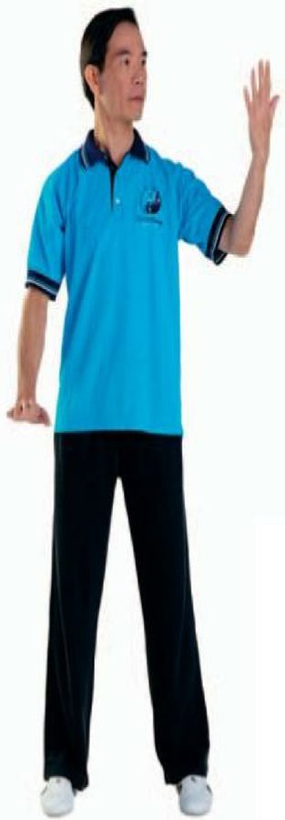 Động tác Xoay đầu nhìn vào lòng bàn tay, kết hợp trầm khuỷu