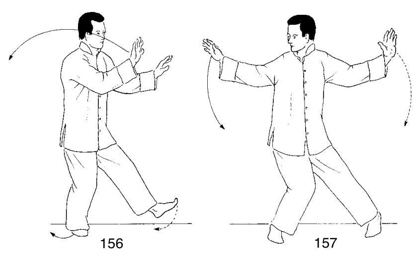 Thức 23 — Thập Tự Thủ, hai cánh tay bắt chéo trước ngực