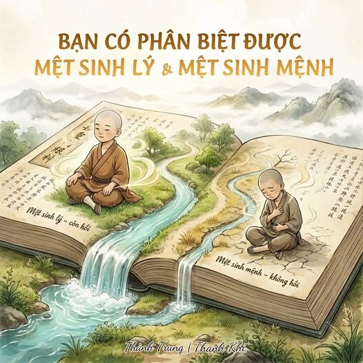 10 CÁCH PHÂN BIỆT — MỆT SINH LÝ — VÀ MỆT SINH MỆNH