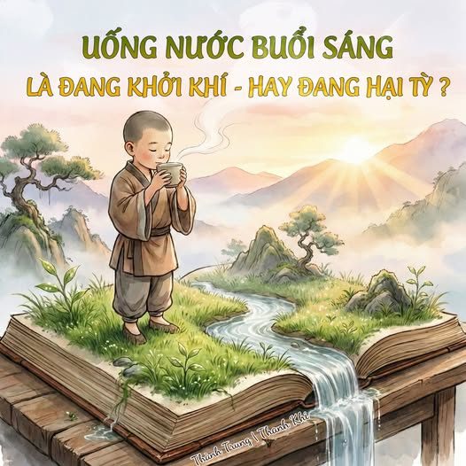 BUỔI SÁNG UỐNG NƯỚC — LÀ THUẬN KHÍ HAY NGHỊCH TỲ?
