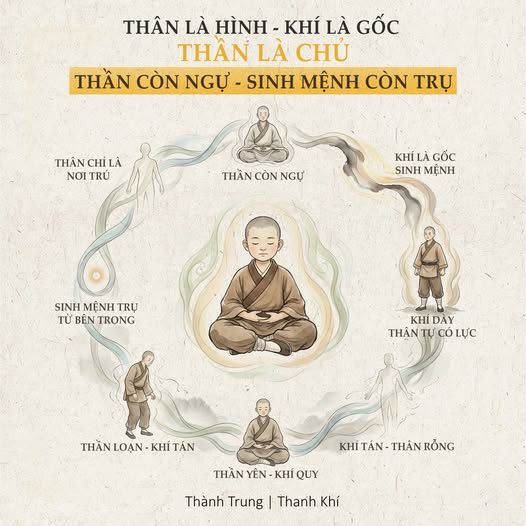 VÌ SAO CÓ NGƯỜI THÂN CÒN, — NHƯNG SINH MỆNH ĐÃ RỖNG? — Có những người nhìn bên ngoài vẫn khỏe — Ăn được, ngủ được, đi lại bình thường — Nhưng bên trong: — Không còn lực sống — Không còn niềm hứng khởi — Không còn cảm giác “mình đang ở đây” — Trong khi đó, cũng có người thân thể không hoàn hảo